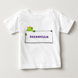 Camiseta De Bebé Ilustracion personalizado de señas de rana verde s