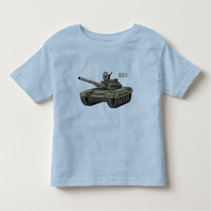 Camiseta De Bebé Ilustracion personalizado de tanques