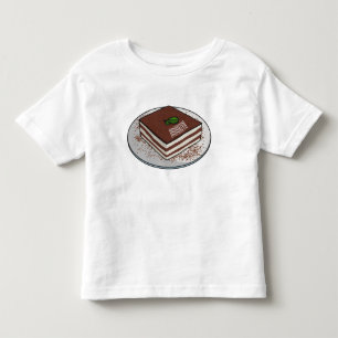 Camiseta De Bebé Ilustracion personalizado de tarta de Tiramisu