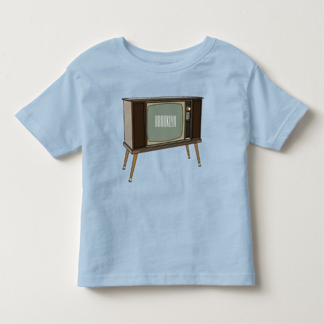 Camiseta De Bebé Ilustracion personalizado de televisión (Anverso)
