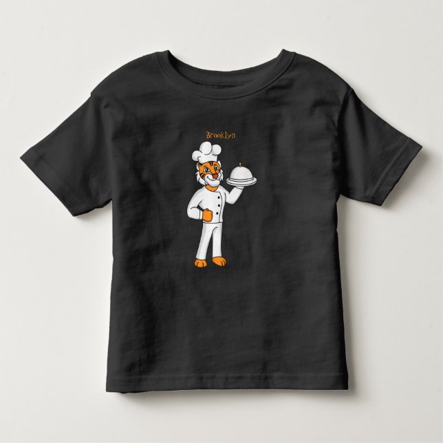 Camiseta De Bebé Ilustracion personalizado de tigre gracioso (Anverso)
