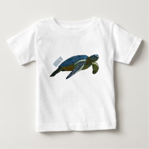 Camiseta De Bebé Ilustracion personalizado de tortugas marinas