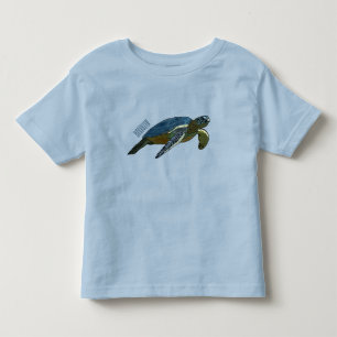 Camiseta De Bebé Ilustracion personalizado de tortugas marinas