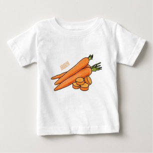 Camiseta De Bebé Ilustracion personalizado de zanahoria