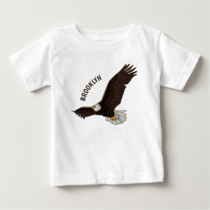 Camiseta De Bebé Ilustracion personalizado del águila calva
