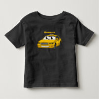 Ilustracion personalizado divertido de taxi amaril