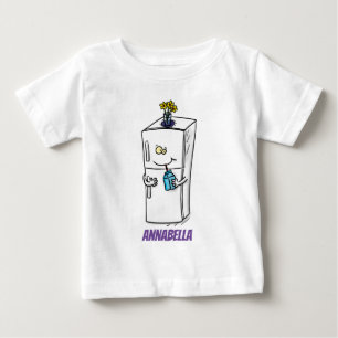 Camiseta De Bebé Ilustracion personalizado frigorífico divertido