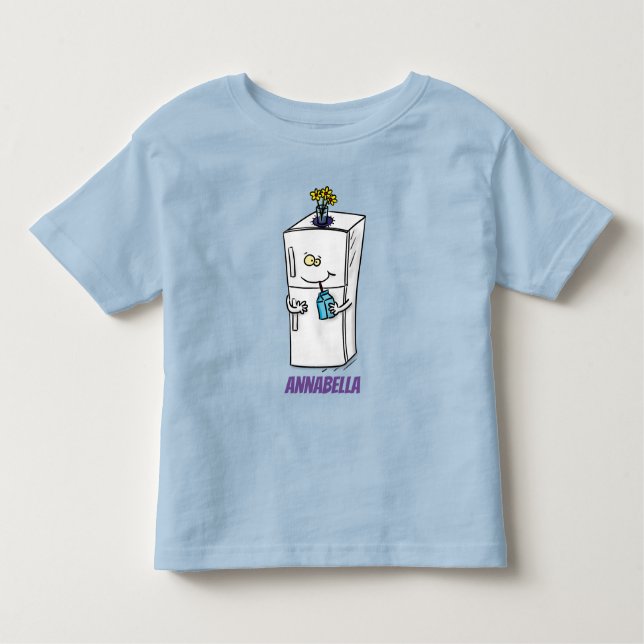 Camiseta De Bebé Ilustracion personalizado frigorífico divertido (Anverso)