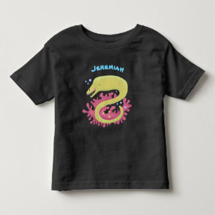 Camiseta De Bebé Ilustracion personalizado gracioso de moray verde