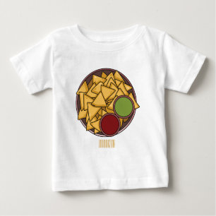 Camiseta De Bebé Ilustracion personalizado Nachos