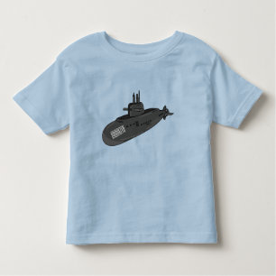Camiseta De Bebé Ilustracion personalizado submarino