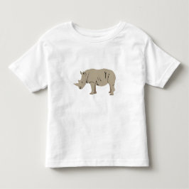 Camiseta De Bebé Ilustracion Rhinoceros Rhino