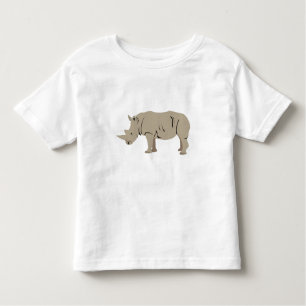 Camiseta De Bebé Ilustracion Rhinoceros Rhino
