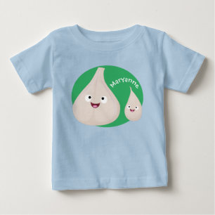 Camiseta De Bebé Ilustracion vegetal de personalizado de ajo dulce