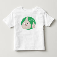 Ilustracion vegetal de personalizado de ajo dulce