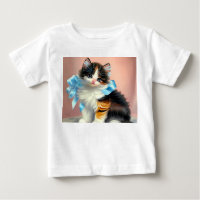 Ilustracion Vintage Calico Kitten