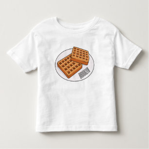 Camiseta De Bebé Ilustracion Waffle personalizado