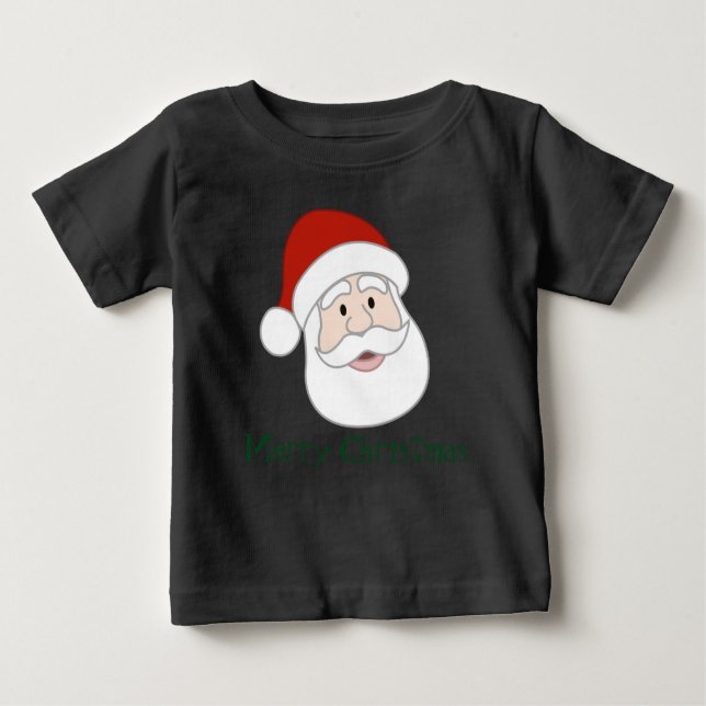 Camiseta De Bebé Ilustracion y texto de Papá Noel (Anverso)