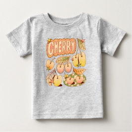 Camiseta De Bebé Ilustraciones de cerezo/cerezo
