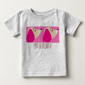 Camiseta De Bebé ' I'm a twin !'