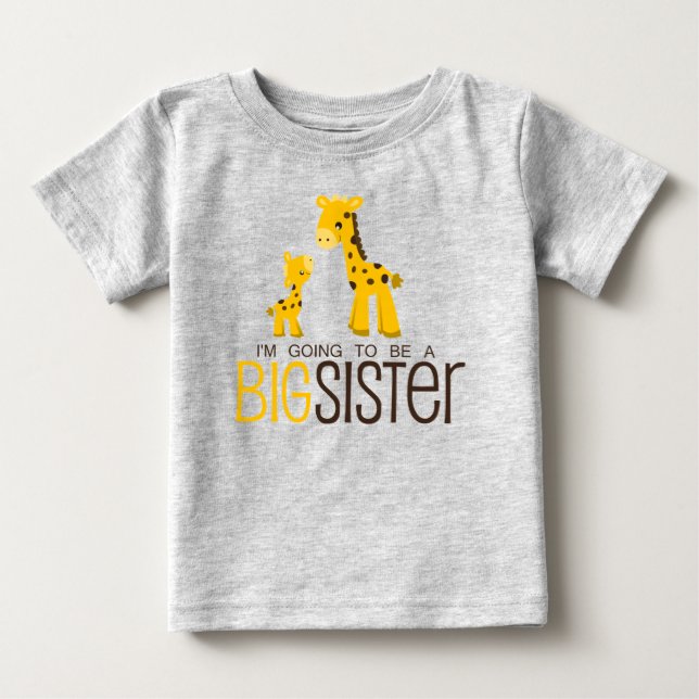 Camiseta De Bebé I'm Going to Be A Big Sister Shirt (Anverso)
