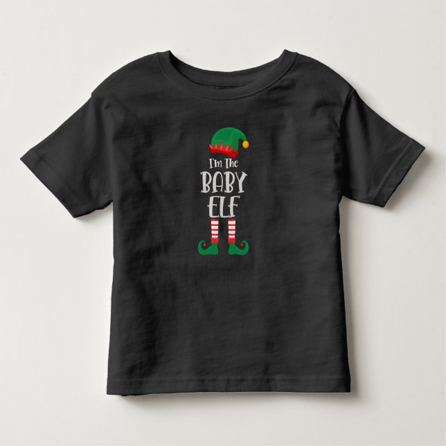 Camiseta De Bebé Im Los Navidades Del Bebé Elf (Anverso)