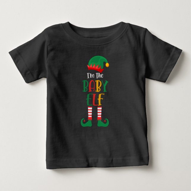 Camiseta De Bebé Im Los Navidades Del Bebé Elf (Anverso)