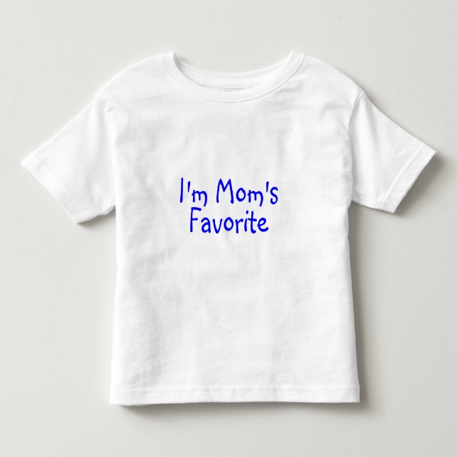 Camiseta De Bebé Im Moms Azul Favorito (Anverso)