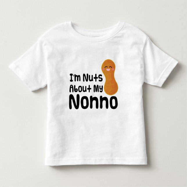 Camiseta De Bebé Im nueces sobre Nonno (Anverso)