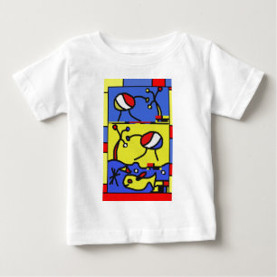 Camiseta De Bebé Imagen con arte moderno de pescado