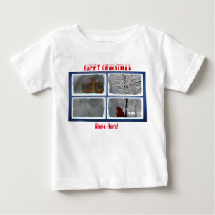 Camiseta De Bebé Imagen de navidades para Toddler-Ruffle-Tee