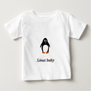 Camiseta De Bebé Imagen del tux del linux del pingüino