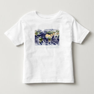 Camiseta De Bebé imagen del Verdadero-color de la tierra entera