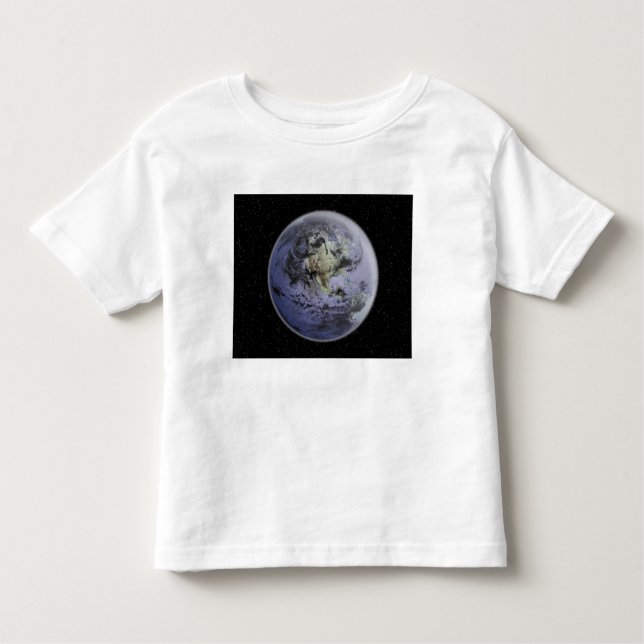 Camiseta De Bebé Imagen digitalmente mejorada de la Tierra Plena (Anverso)