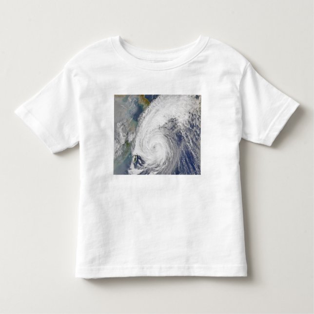 Camiseta De Bebé Imagen satelital de un tifón (Anverso)