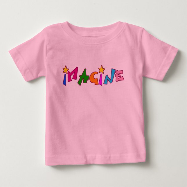 Camiseta De Bebé Imaginen una carta colorida (Anverso)