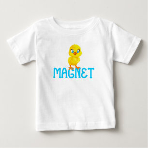Camiseta de bebé imán de pollitas