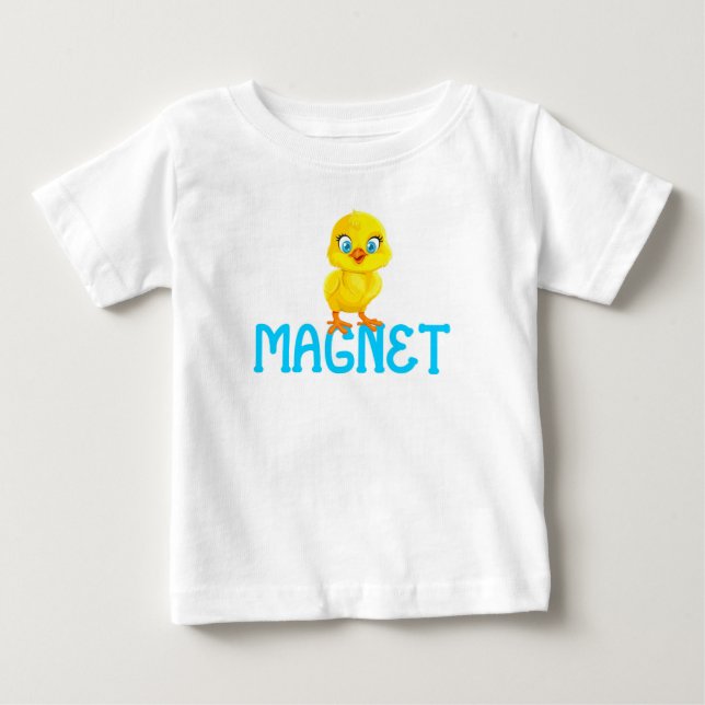 Camiseta de bebé imán de pollitas (Anverso)