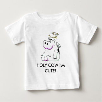 Camiseta De Bebé ¡img005, VACA SANTA soy LINDO!