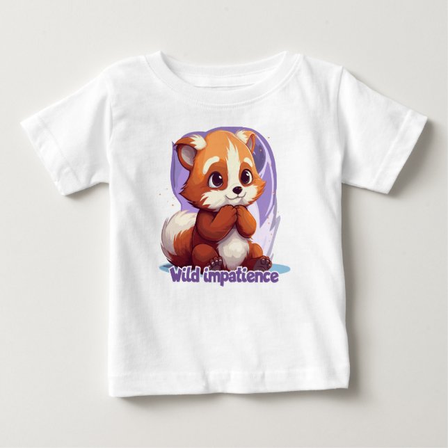 Camiseta De Bebé Impatience folle - Wild impatience (Anverso)