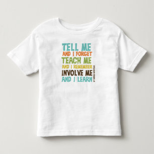 Camiseta De Bebé Impliqúeme cita inspiradora