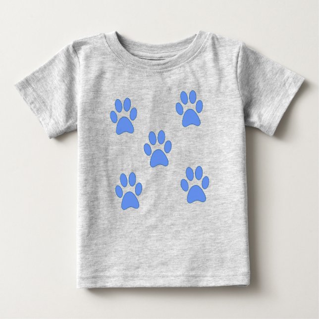 Camiseta De Bebé Impresión Adorable de Paw (Anverso)