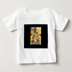 Camiseta De Bebé Impresión artística de Hillary con colores Rasta r