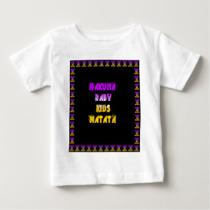 Camiseta De Bebé Impresión artística Hakuna Matata