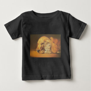 Camiseta De Bebé Impresión asombrosa del arte de la peluca de gatos