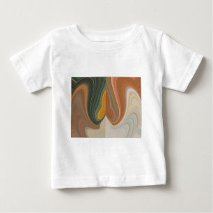 Camiseta De Bebé Impresión de arte abstracto retro