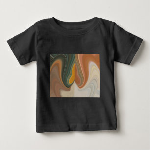 Camiseta De Bebé Impresión de arte abstracto retro