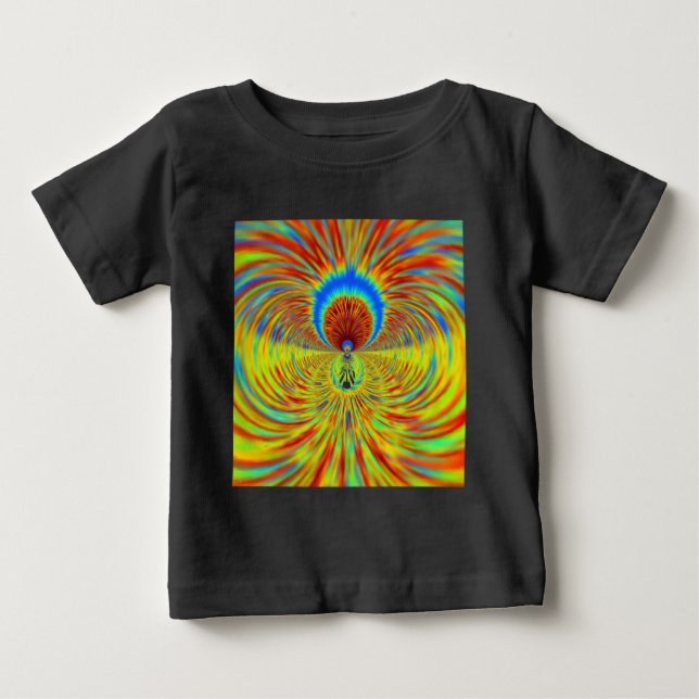 Camiseta De Bebé Impresión de arte colorida en Kaleidoscope (Anverso)