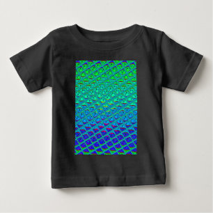 Camiseta De Bebé Impresión de Arte con Motivo de Sirena Azul Italia