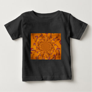 Camiseta De Bebé Impresión de arte de ancla caleidoscopio